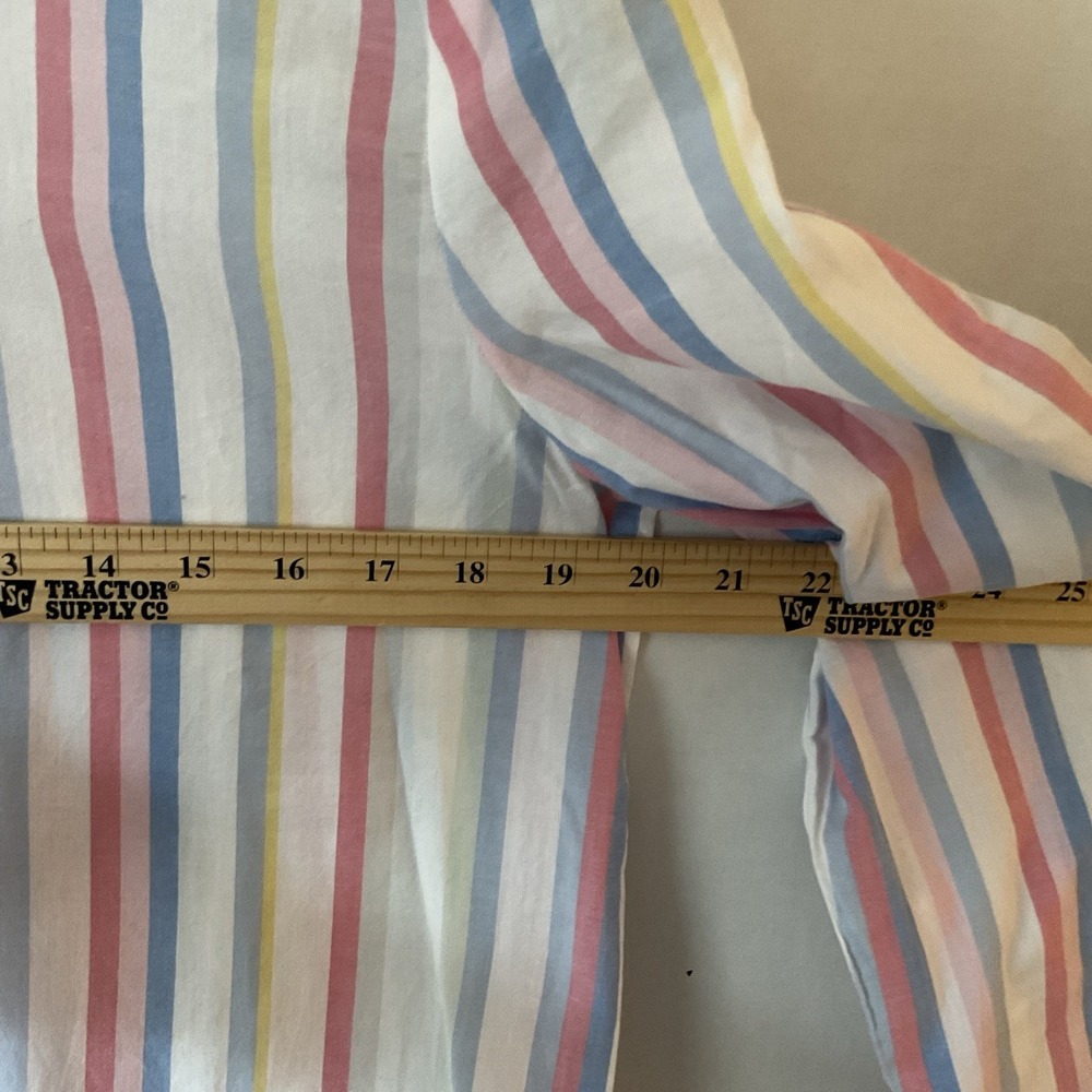 Joules Cornelia Stripe Cotton Shirt US 10 Pastel Button Down Classic Fit New - Picture 2 of 10